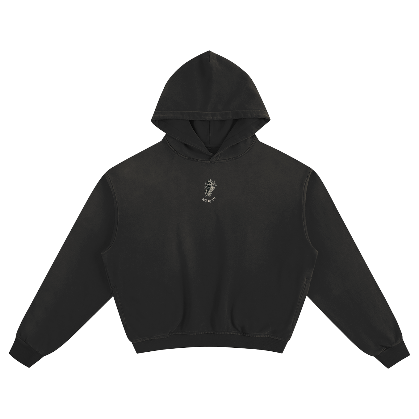 Noir Core Boxy Hoodie