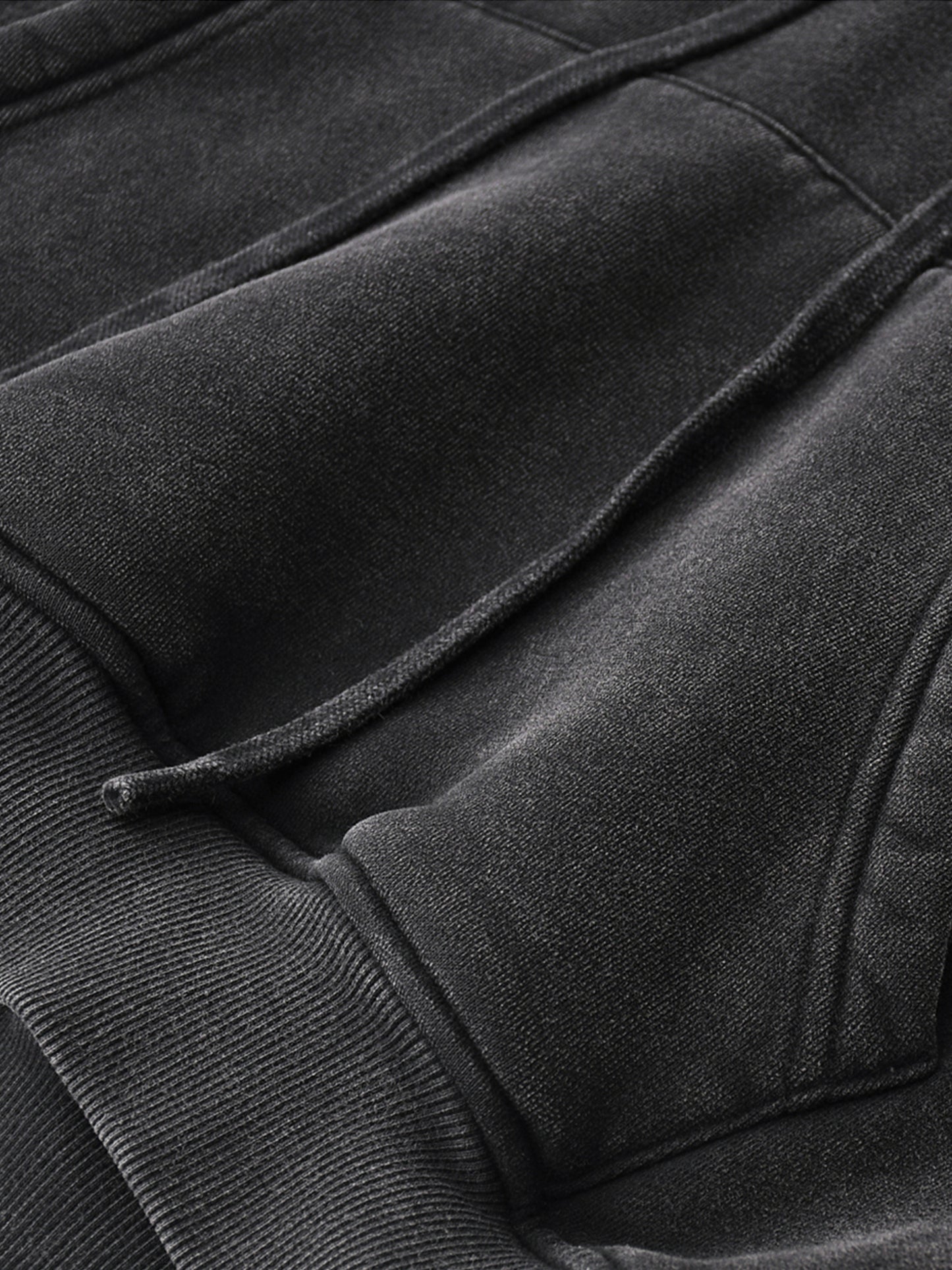 Noir Cropped Hoodie