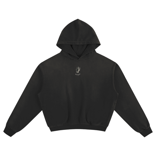 Noir Core Boxy Hoodie