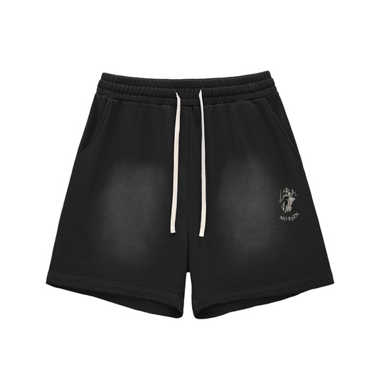 Calligraphtied Bottoms Cotton Shorts