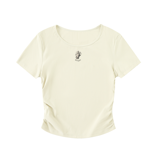 Ruched Bodycon Crop Top