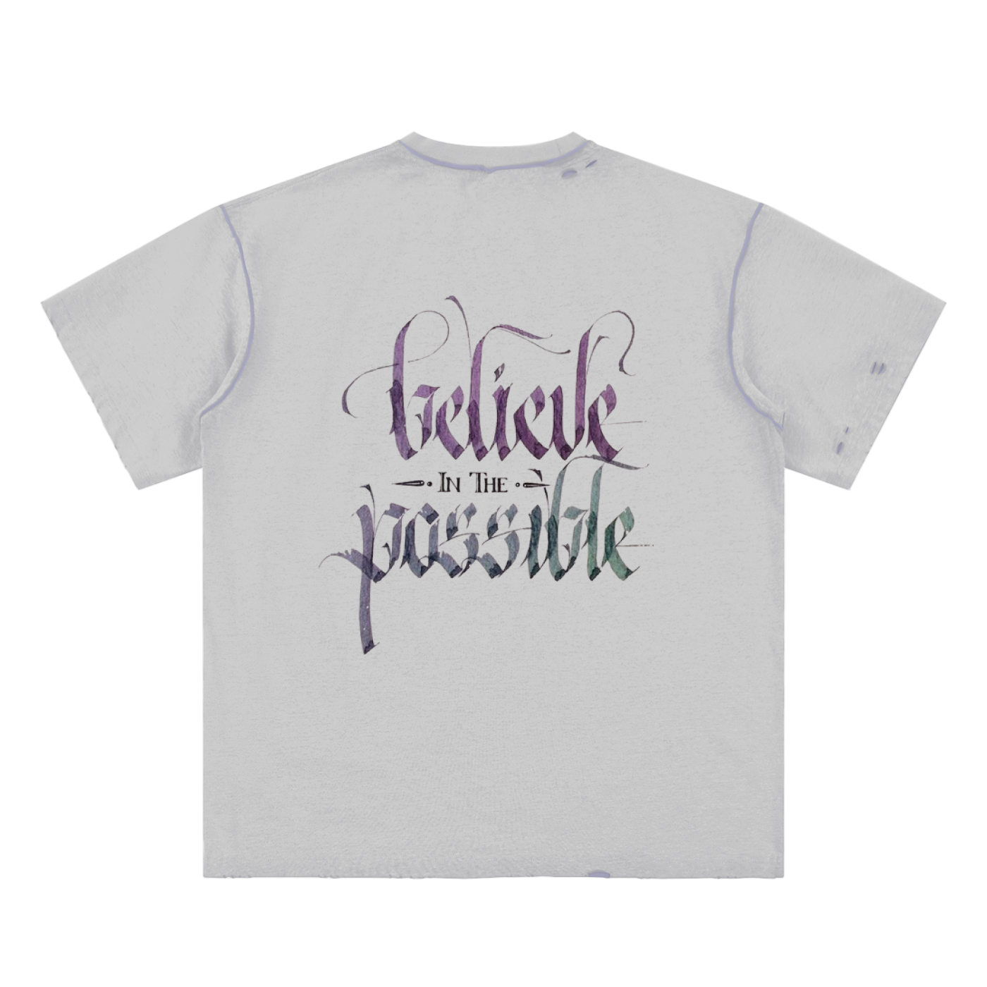 Believer Hand-frayed Reversible T-shirt