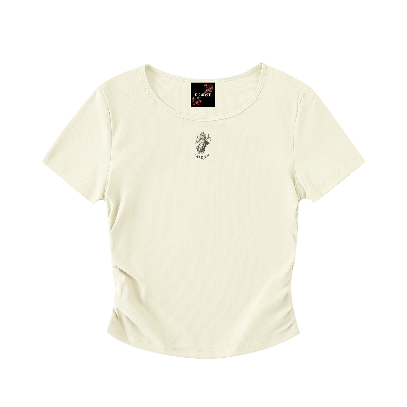 Ruched Bodycon Crop Top