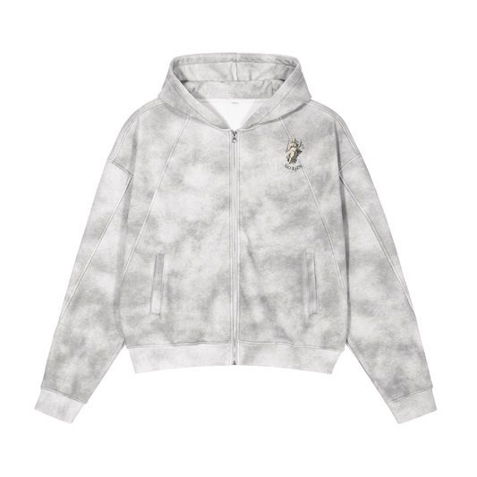 Chinese Calligraphy Tracksuit Top Zip-Up Fleece Hoodie